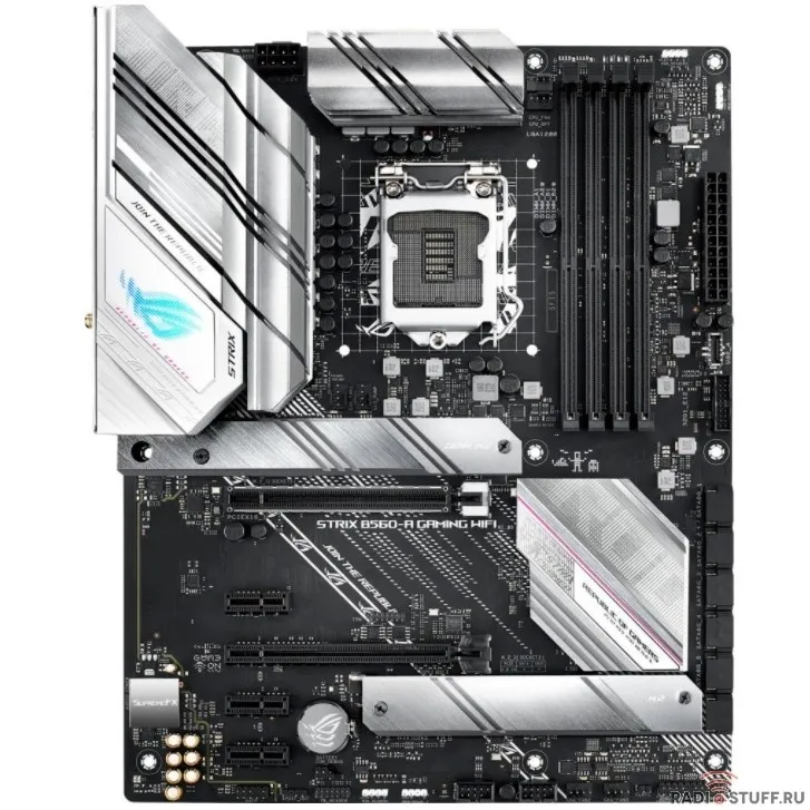 Материнская плата Asus ROG STRIX B560-A GAMING WIFI Soc-1200 Intel B560 4xDDR4 ATX AC`97 8ch(7.1) 2.5Gg RAID+HDMI+DP