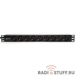 5bites PDU919P-02 Блок розеток / PVC / 1U / 19" / 2M*3G*1.5MM2 / VDE
