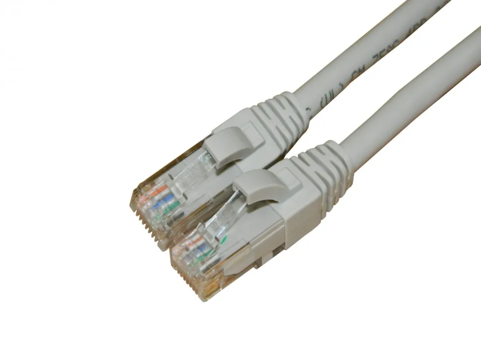 Патч-корд UTP4 cat.6a, 3.0м,литой коннектор, серый, Netko CKC