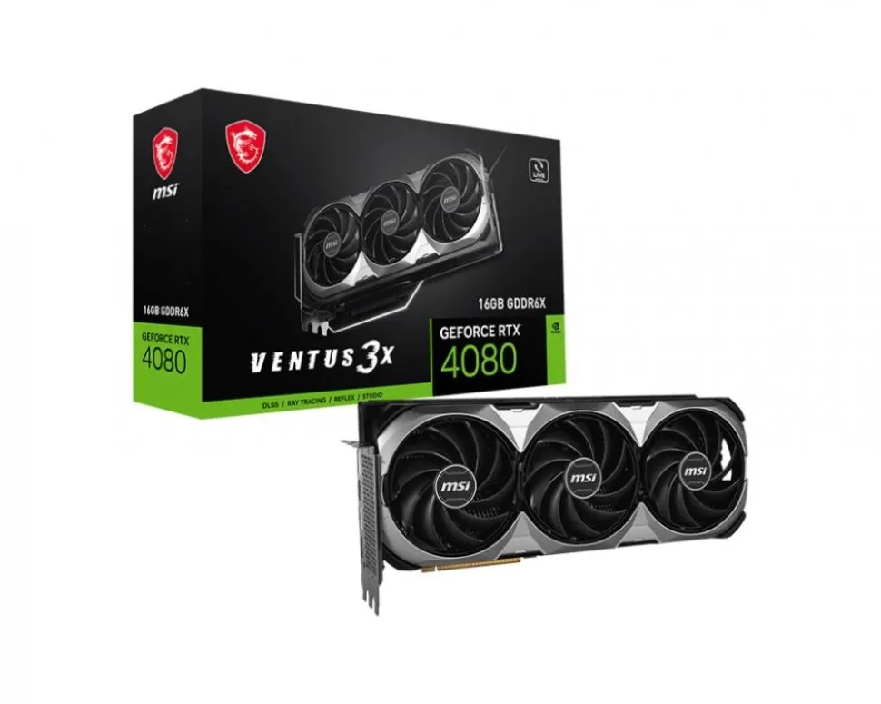 Видеокарта PCIE16 RTX4080 16GB RTX 4080 16GB VENTUS 3X E MSI