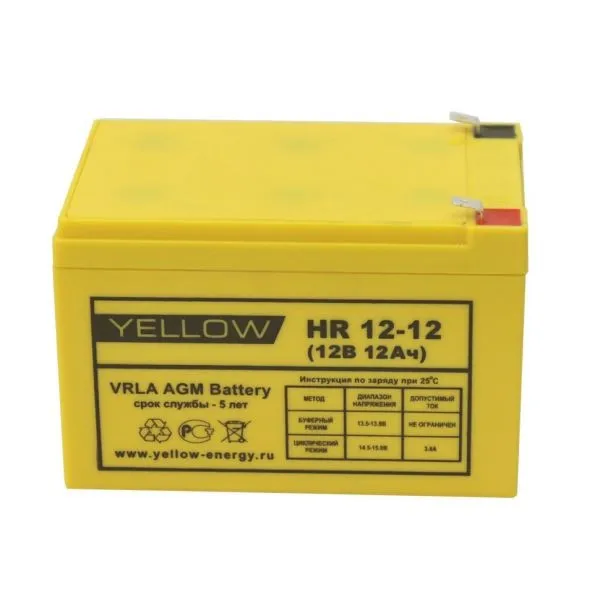 Аккумуляторная батарея YELLOW HR 12-12