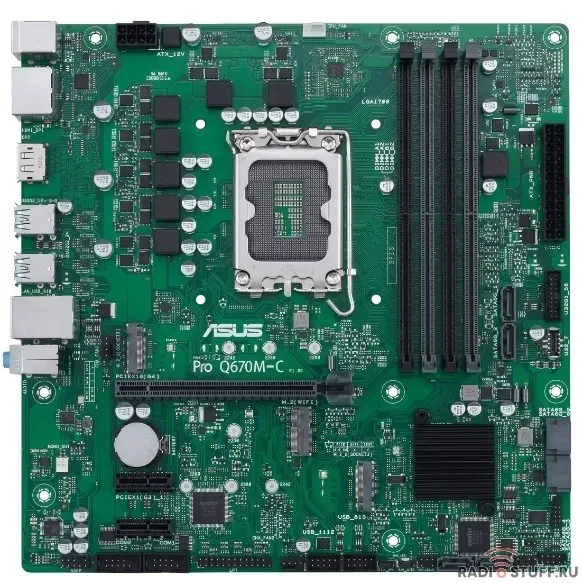 Материнская плата ASUS PRO Q670M-C-CSM, LGA 1700, Intel Q670, mATX, Ret
