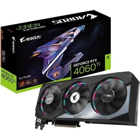 Видеокарта PCIE16 RTX4060TI 8GB GV-N406TAORUS E-8GD GIGABYTE