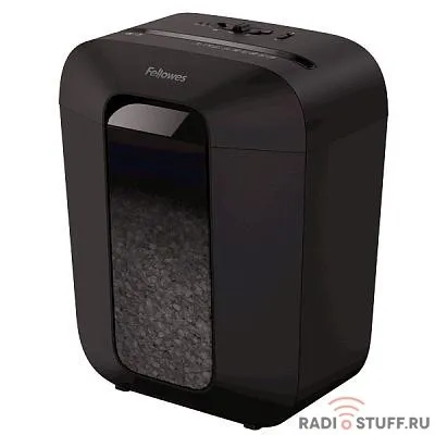 Fellowes Шредер PowerShred LX41 FS-43007(01) {DIN P-4,  4х12мм, 8 лст., 17 лтр.,  уничт.: скрепки,скобы,карты}