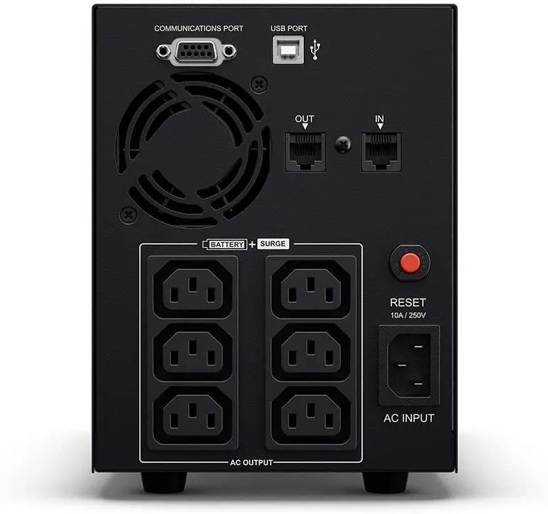 UPS CyberPower V 1200EI VALUE1200EILCD {1200VA/720W USB/RS-232/RJ11/45 (6 IEC)}