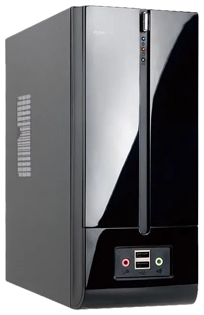 Slim Case InWin BM639BL Black 160W 2*USB+AirDuct+Fan+Audio*6104029