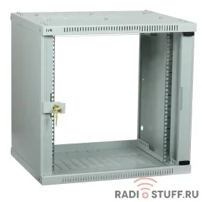 Шкаф настенный, (550x350мм), LINEA WE, 6U, дверь стекло, серый, ITK