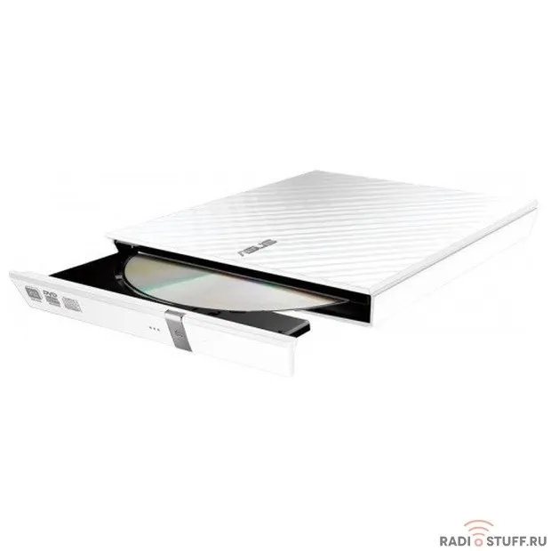  ASUS White Slim Ret. Karim Rashid Collection SDRW-08D2S-U LITE, USB, Белый 90-DQ0436-UA221KZ