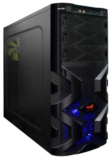 Midi Tower InWin MG136 Black 12V, PSII Size, PCI-E / PCI / AGP Slot x 7, 2*USB2.0, 1*USB3.0 ATX (без блока питания)