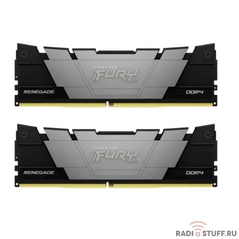 Память оперативная/ Kingston 32GB3200MT/s DDR4 CL16DIMM (Kit of 2)1Gx8 FURY Renegade Black KF432C16RB12K2/32