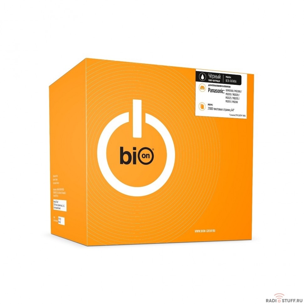 Bion FAT411A Картридж для Panasonic KX-MB2000/KX-MB2020/KX-MB2030/KX-MB1900/KX-MB2051/KX-MB2061 (2000  стр.), Черный