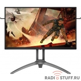LCD AOC 27" AGON AG273QX Black-Silver с поворотом экрана {VA, 2560x1440, 165Hz, HDR400, 1 ms, 178°/178°, 400 cd/m, 50M:1, +HDMI 2.0, +DisplayPort 1.2, +4xUSB 3.0, +MM, FreeSync2}