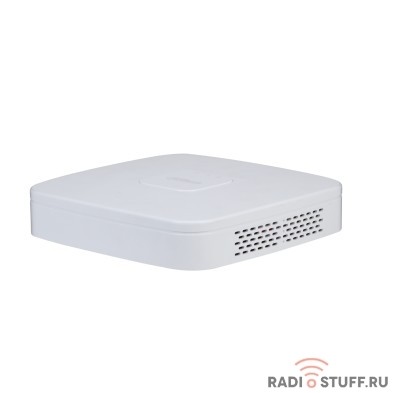 DAHUA DHI-NVR2104-P-I2 4-канальный IP-видеорегистратор с PoE, 4K и H.265+, видеоаналитика, входящий поток до 80Мбит/с, 1 SATA III до 10Тбайт