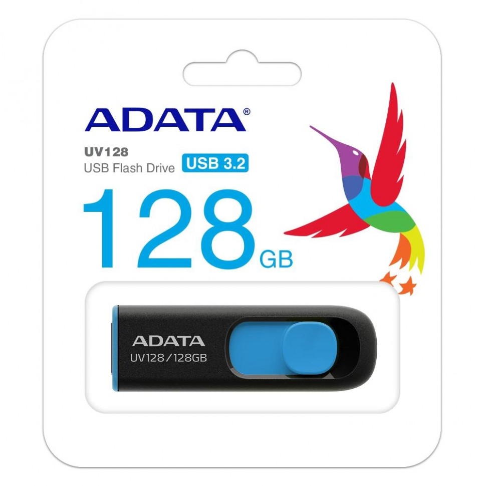 Флэш-накопитель USB3 128GB BLACK AUV128-128G-RBE ADATA